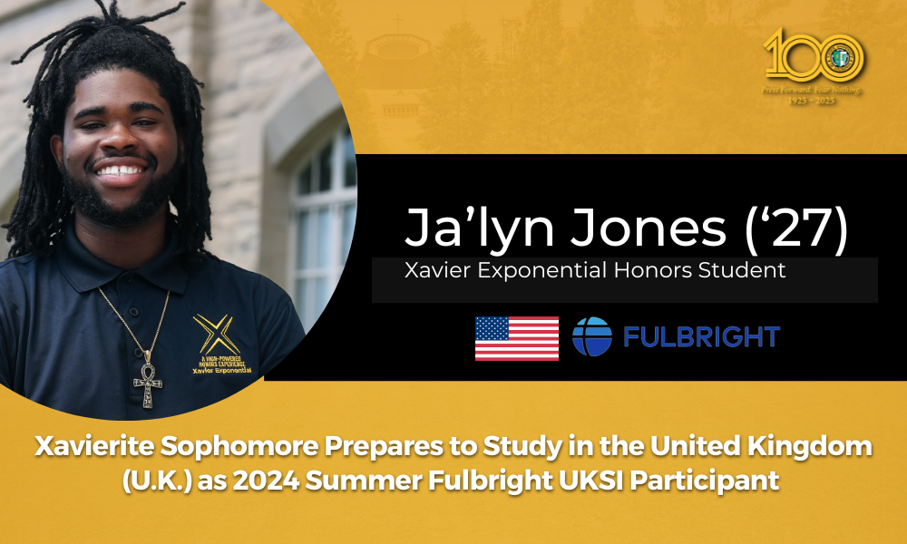 Xavierite Ja’lyn Jones is 2024 Fulbright UKSI Participant