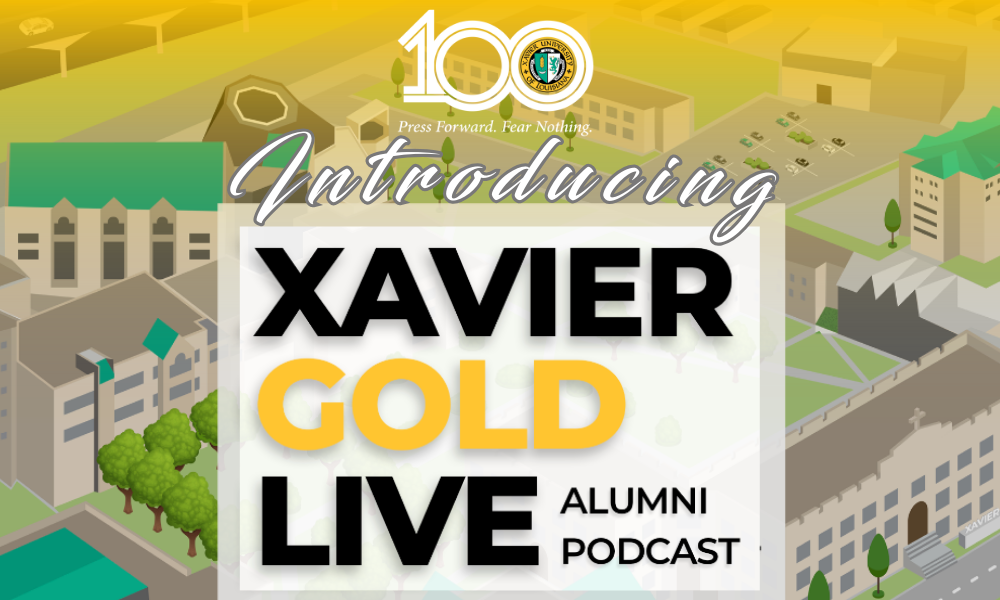 The Office of Alumni Relations at Xavier University of Louisiana is excited to announce the launch of the “Xavier Gold Live” podcast. Hosted by current Xavierites studying mass communication, this intergenerational podcast seeks to highlight the remarkable achievements of alumni in various fields and demonstrate how their endeavors align with Xavier’s mission to promote a more just and humane society.